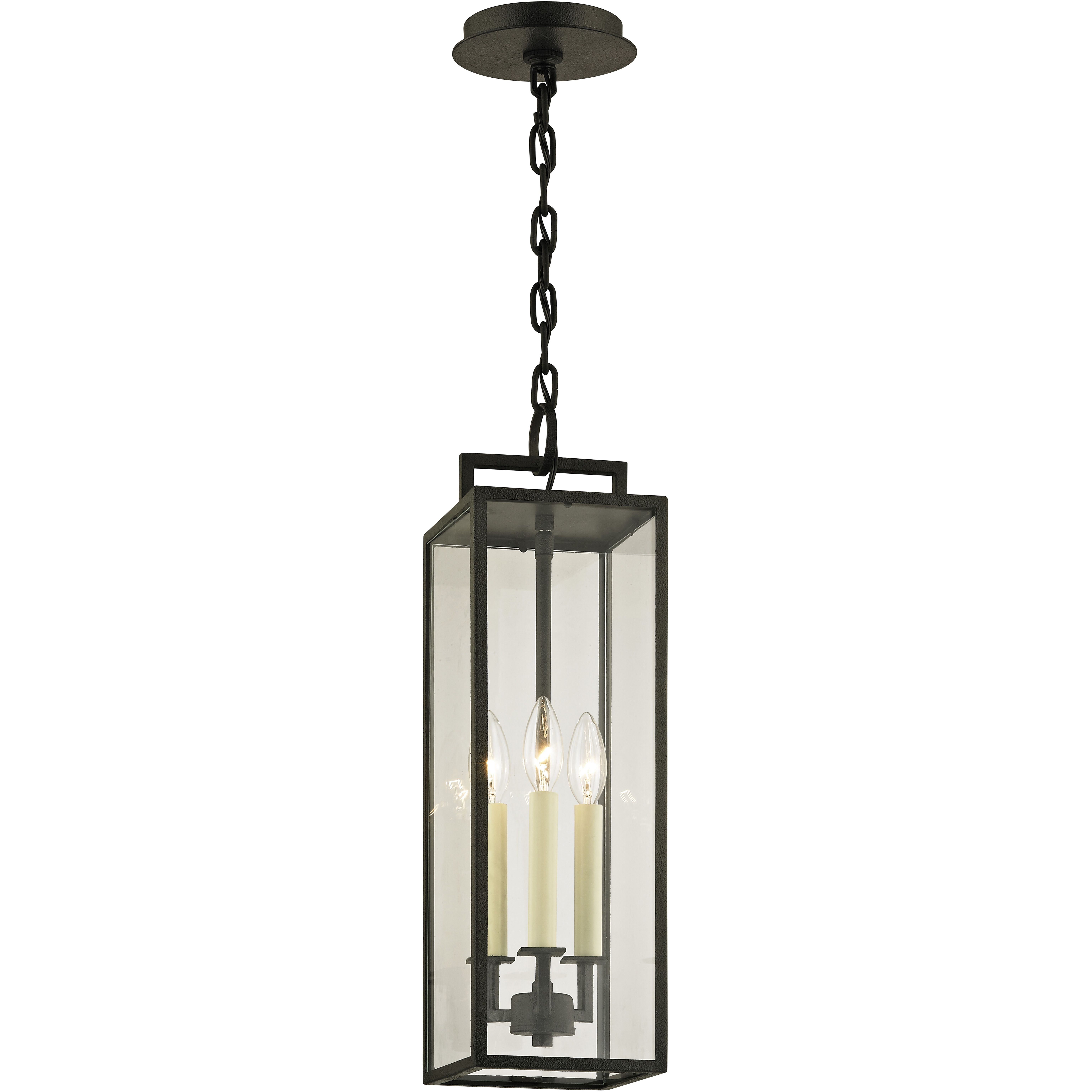 Beckham 3 Light 6 inch Forged Iron Outdoor Pendant