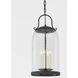 Napa County 4 Light 12 inch French Iron Outdoor Pendant, Large