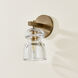 Trey 1 Light 4.75 inch Patina Brass Wall Sconce Wall Light