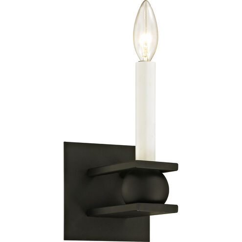 Sutton 1 Light 5 inch Textured Black Wall Sconce Wall Light