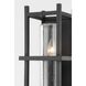 Carlo 1 Light 15 inch Textured Black Outdoor Wall Sconce, Small