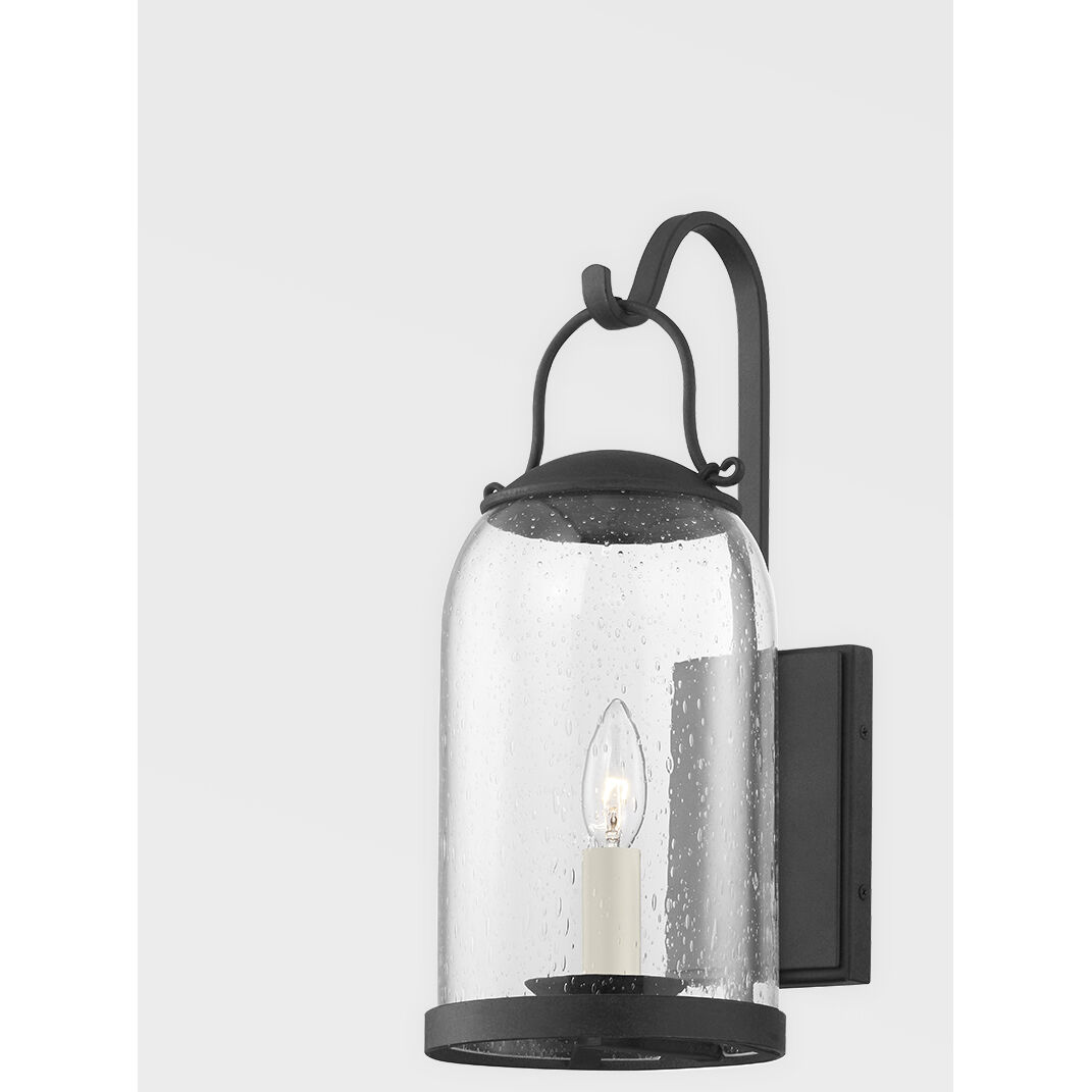 Napa County 1 Light 18 inch French Iron Outdoor Wall Sconce, Small