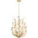 Delmore 6 Light 20.25 inch Vintage Gold Leaf Chandelier Ceiling Light
