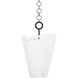 Visalia 1 Light 19.25 inch Forged Iron/	Gesso White Pendant Ceiling Light