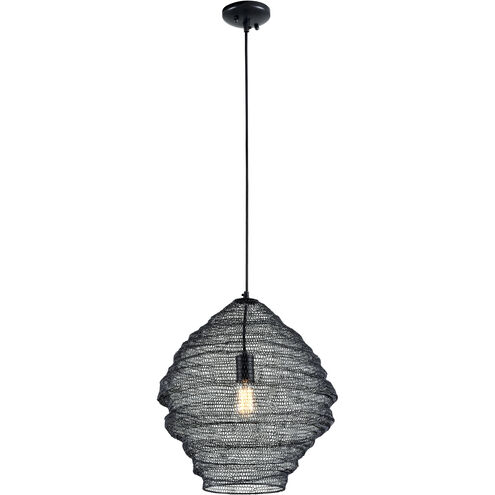 Wabi Sabi 1 Light 18 inch Black Pendant Ceiling Light