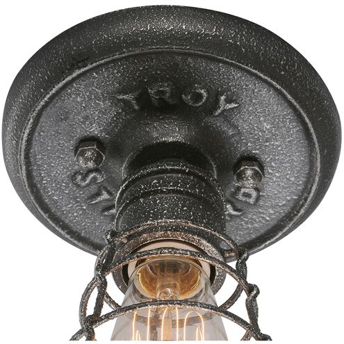 Conduit 1 Light 6 inch Old Silver Flush Mount Ceiling Light