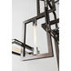 Enigma 9 Light 31 inch Bronze With Polished Stainless Chandelier Ceiling Light