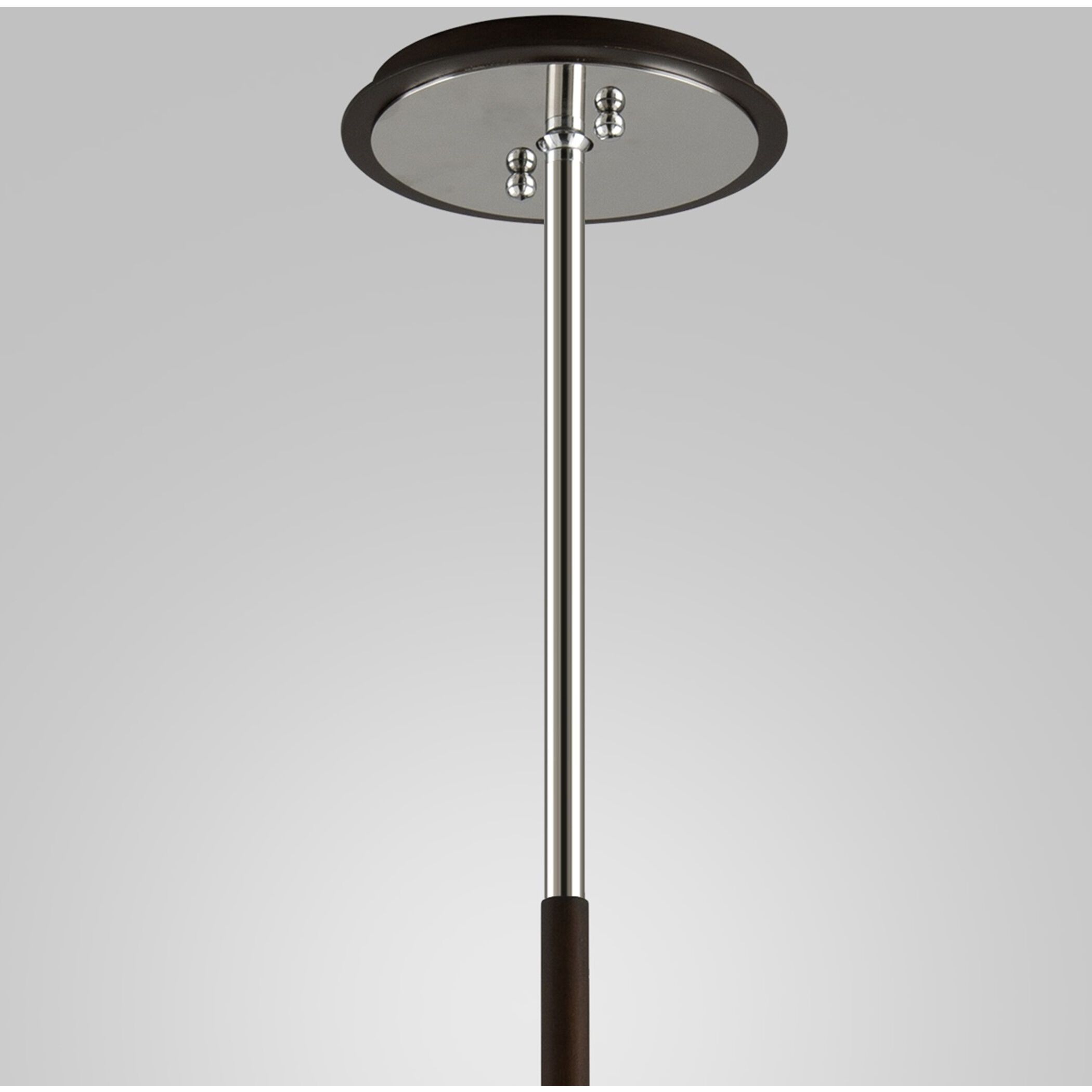 Origami LED 12 inch Bronze With Gold Leaf Chandelier Ceiling Light, Frosted Clear Glass