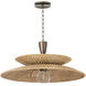 Landry 1 Light 30 inch Bronze Leaf Pendant Ceiling Light