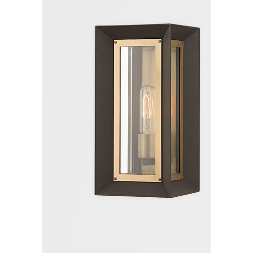 Lowry 1 Light 14 inch Textured Bronze/Patina Brass Outdoor Wall Sconce