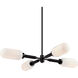 Annex 4 Light 47.5 inch Anodized Black Chandelier Ceiling Light
