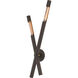 Hendrix 2 Light 13.5 inch Bronze/Patina Brass Wall Sconce Wall Light
