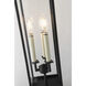 Beckham 3 Light 22 inch Forged Iron Outdoor Wall Sconce 