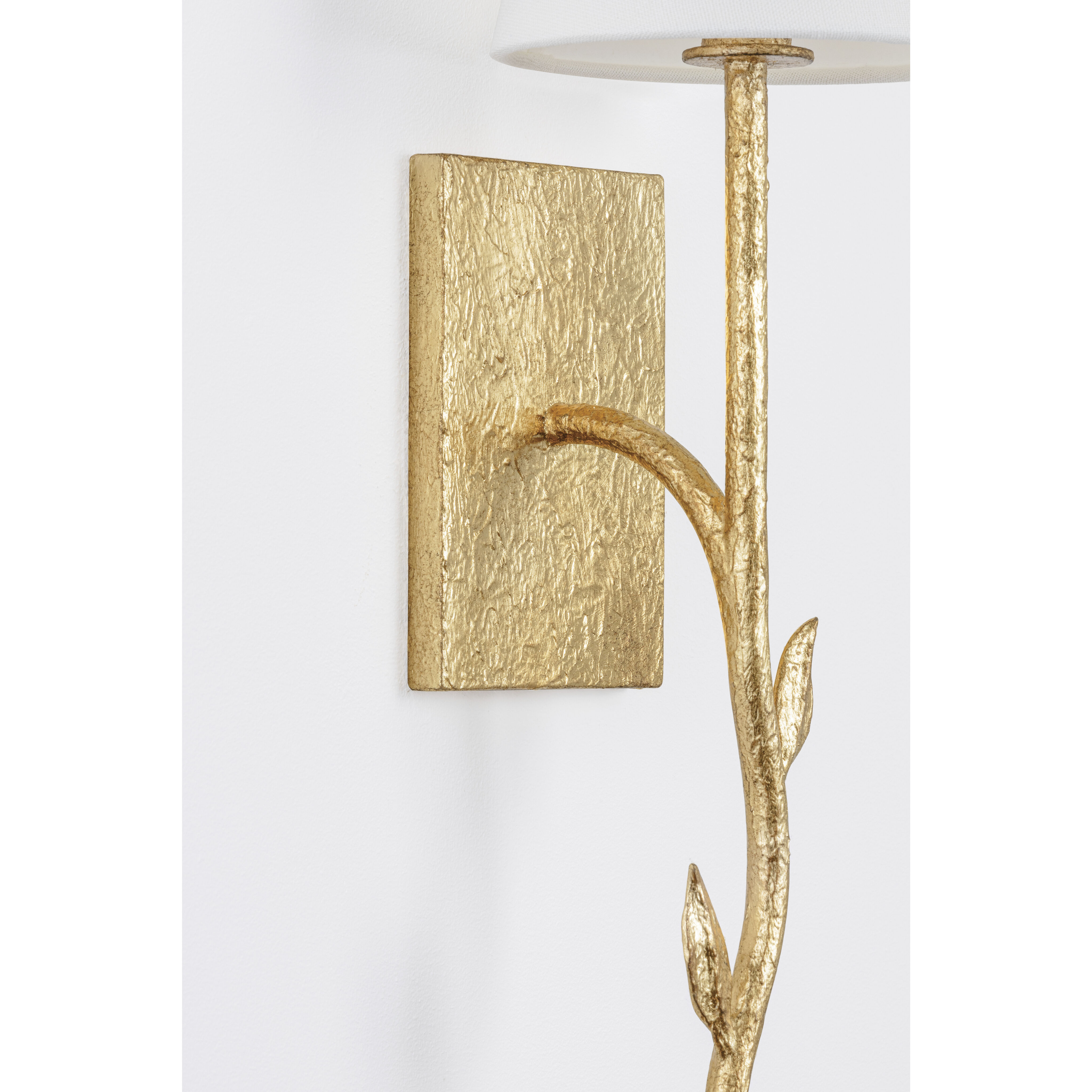 Elwyn 1 Light 6 inch Vintage Gold Leaf Wall Sconce Wall Light
