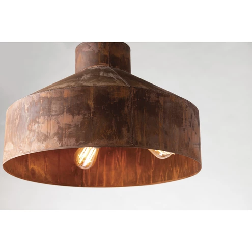 Rust Cealing Light Troy Lighting F5264-RP Rise & Shine 4 Light 26 inch Rust Patina ...
