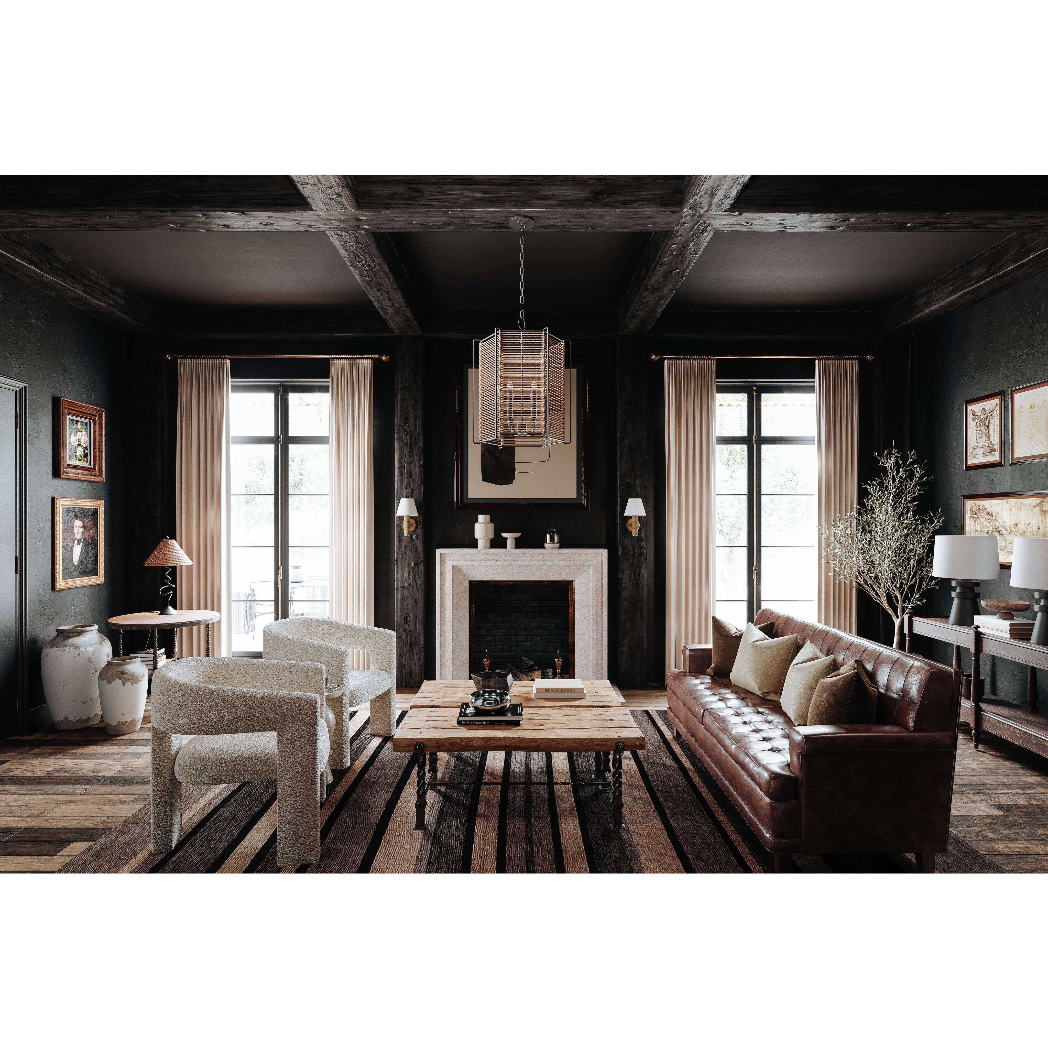 Alaric 25.75 inch 8.00 watt Forged Iron Table Lamp Portable Light