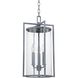 Percy 3 Light 11 inch Weathered Zinc Outdoor Pendant