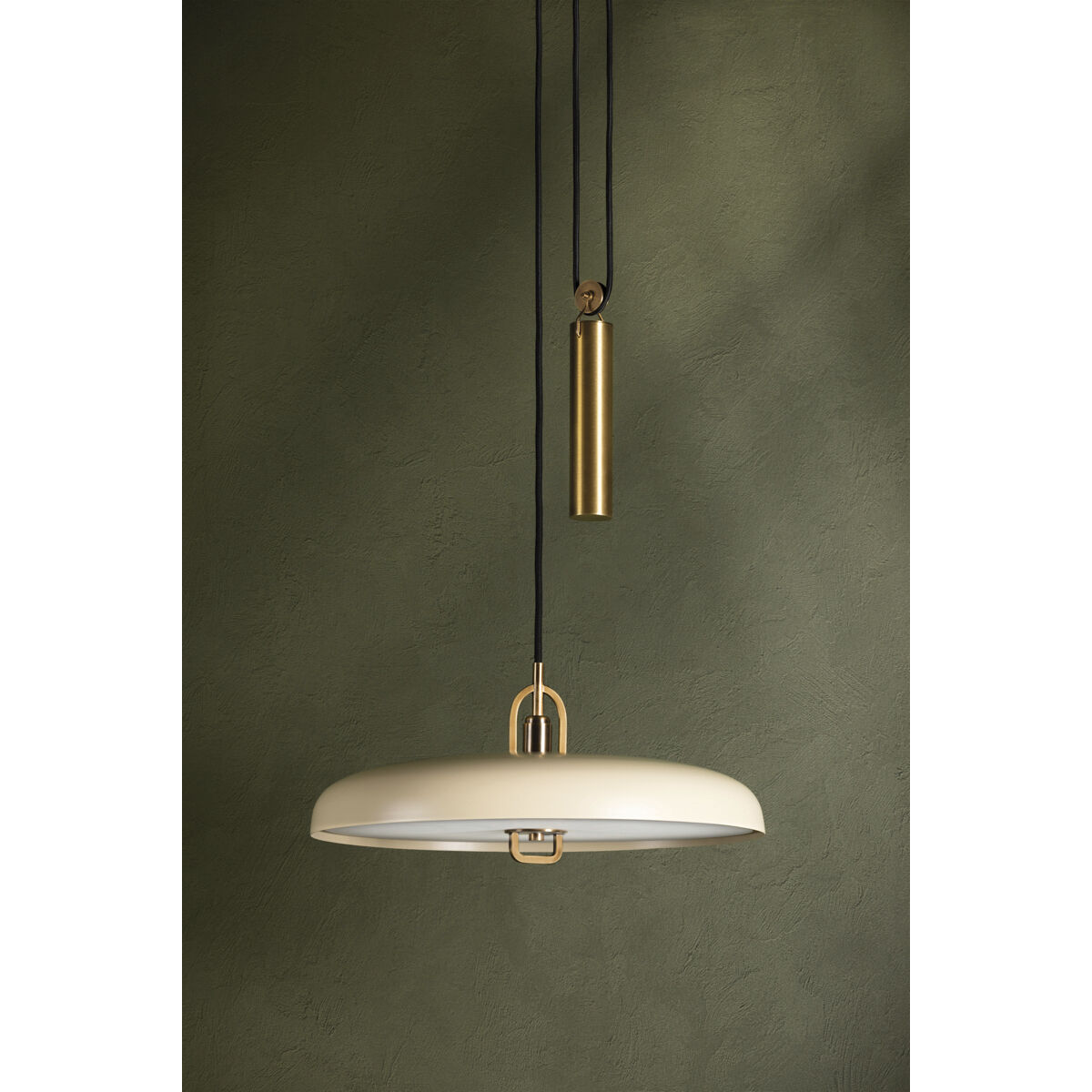 Plummet LED 18 inch Patina Brass/Soft Sand Pendant Ceiling Light