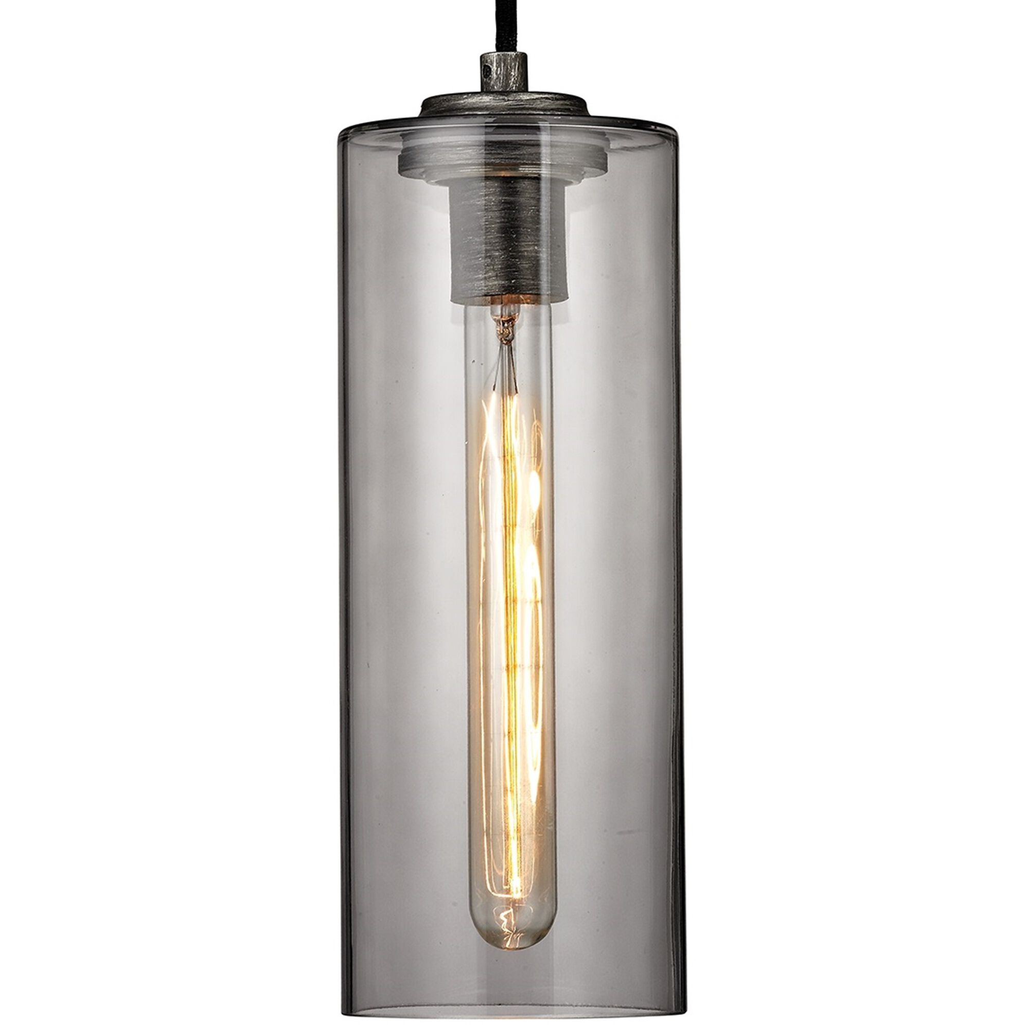 6 arm smoked glass ceiling fitting outlet