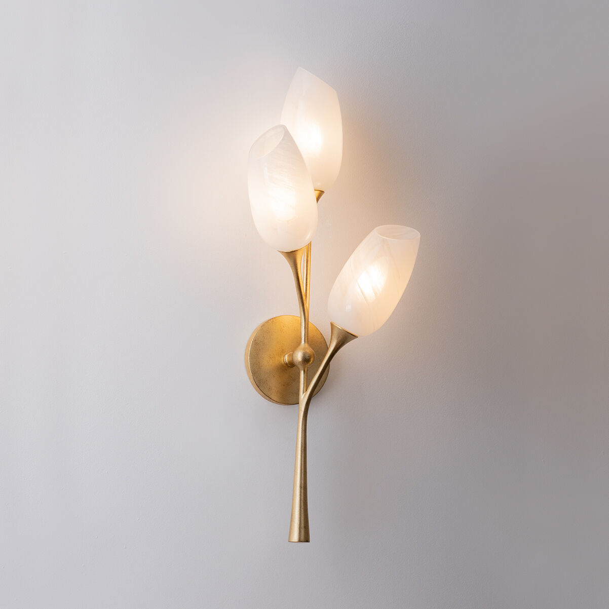Troy Lighting Aldean Wall Sconce Vintage Gold Leaf
