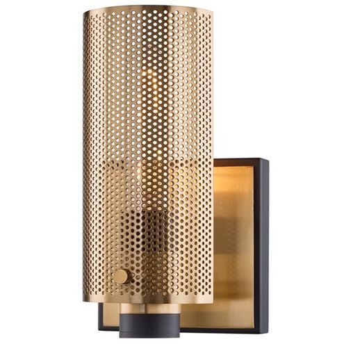 Pilsen 1 Light 5 inch Modern Bronze And Aged Brass Wall Sconce Wall Light