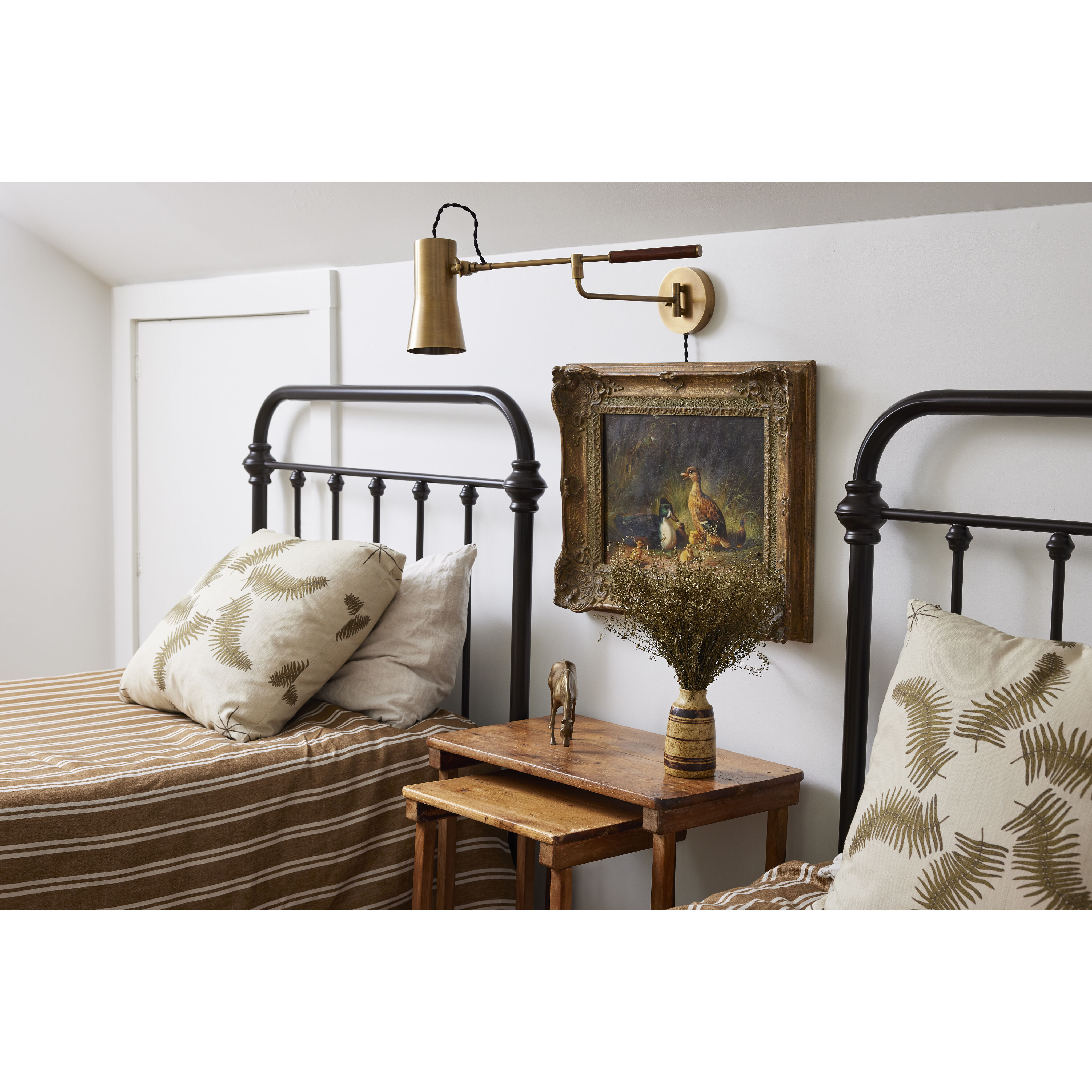 Novel 1 Light 4.75 inch Patina Brass Plug-in Sconce Wall Light