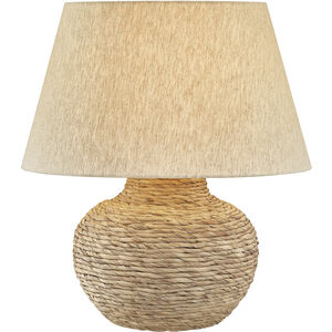 Malik 21.75 inch 15 watt Patina Brass Table Lamp Portable Light