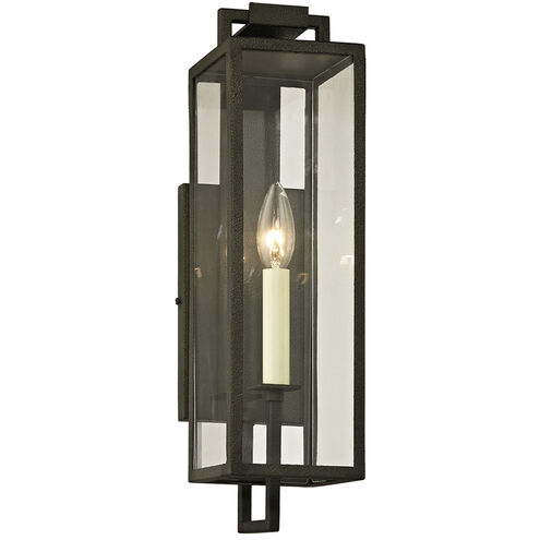 Beckham 1 Light 17 inch Forged Iron Outdoor Wall Sconce 