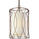 Sausalito 3 Light 13 inch Silver Gold Pendant Ceiling Light