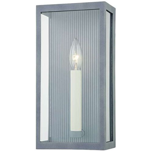Vail 1 Light 13 inch Weathered Zinc Outdoor Wall Sconce