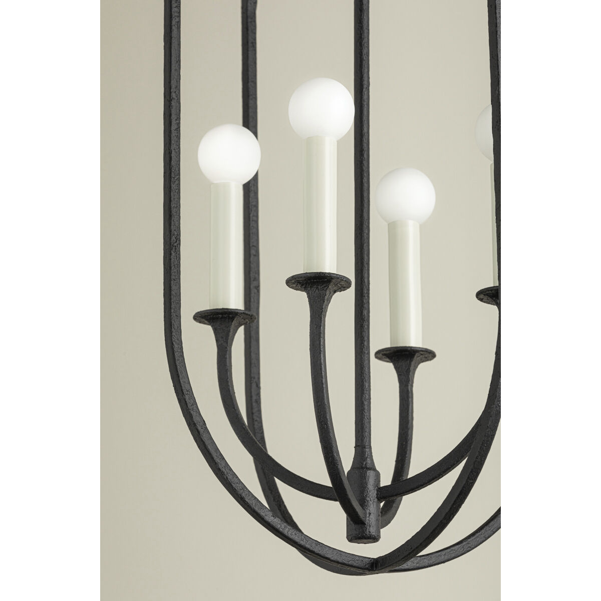 Kael 4 Light 14 inch Black Iron Indoor Lantern Ceiling Light