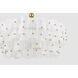 Jacik 8 Light 36 inch Vintage Gold Leaf Chandelier Ceiling Light