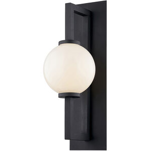 Darwin 1 Light 30 inch Textured Black Outdoor Wall Sconce