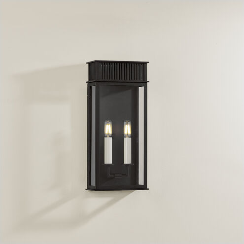 Gridley 2 Light 7.75 inch Textured Black Wall Sconce Wall Light