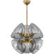 Salix 6 Light 22.25 inch Patina Brass Pendant Ceiling Light