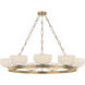 Caelum 9 Light 44.5 inch Patina Brass Chandelier Ceiling Light