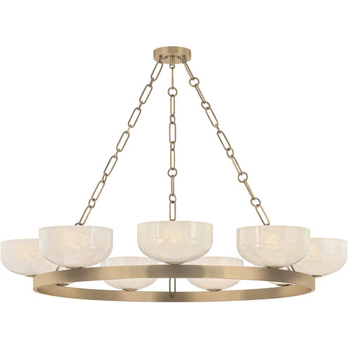 Caelum 9 Light 44.5 inch Patina Brass Chandelier Ceiling Light