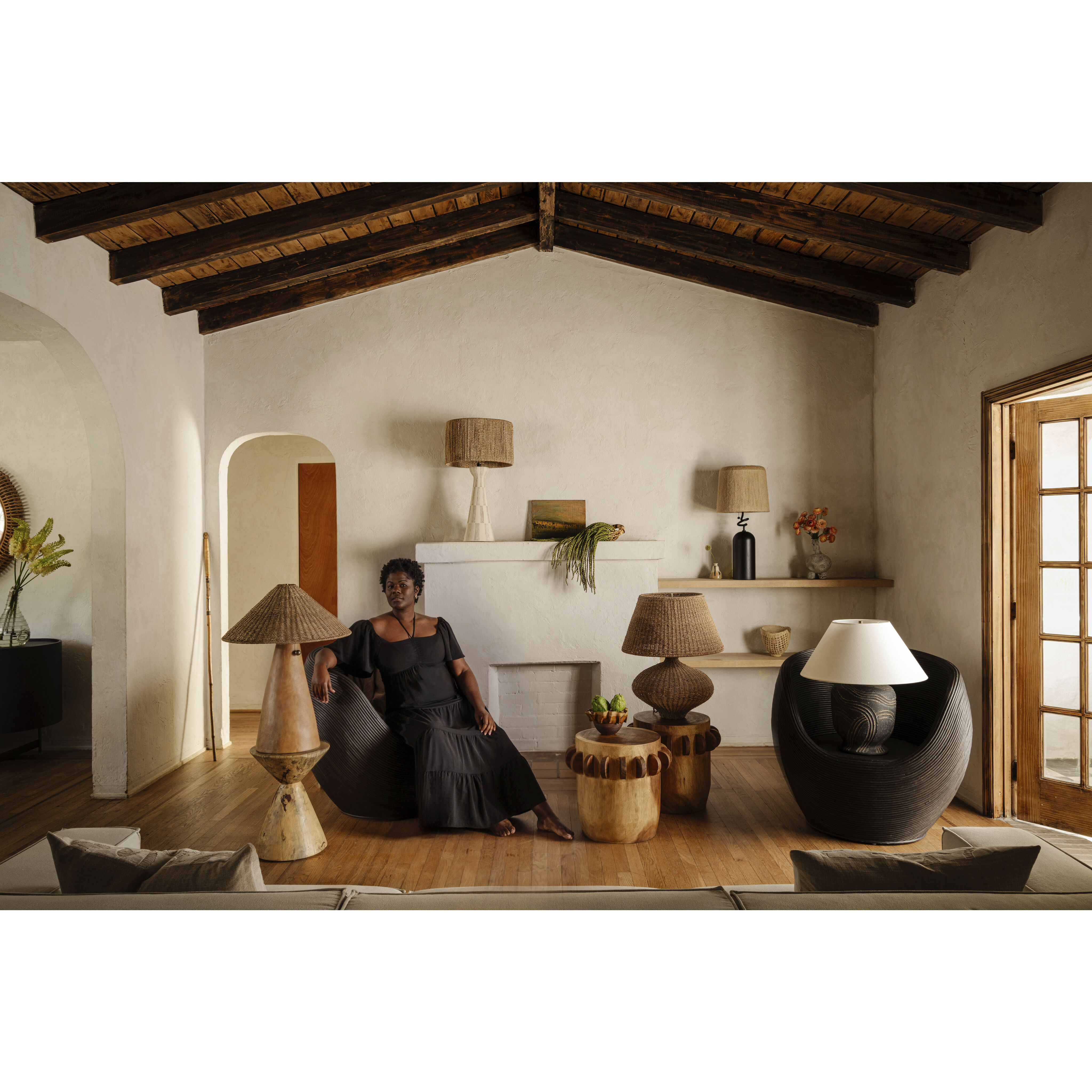 Seyla 29 inch 15.00 watt Patina Brass/Ceramic Ancient Terracotta Table Lamp Portable Light