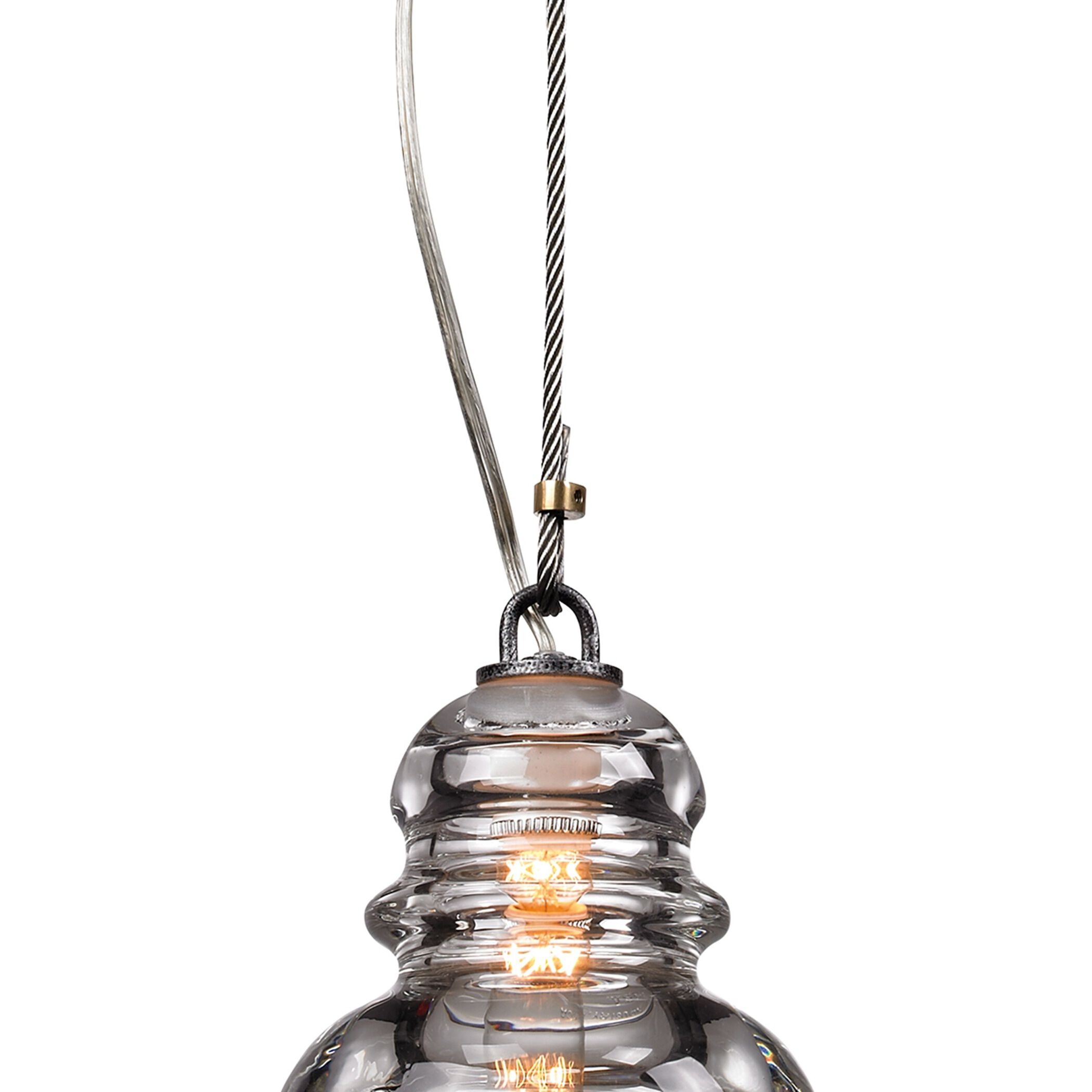 Troy Lighting F3132 Menlo Park 1 Light 6 inch Old Silver Pendant Ceiling Light