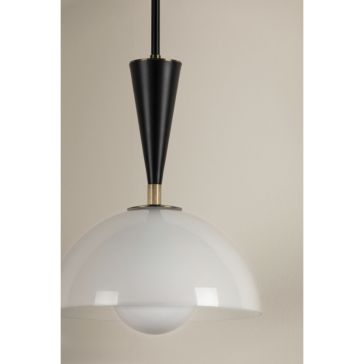 Payson 1 Light 12 inch Patina Brass/Soft Black Pendant Ceiling Light