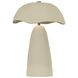 Soloma 20.75 inch 3 watt Patina Brass and Ceramic Artisan White Rechargeable Table Lamp Portable Light