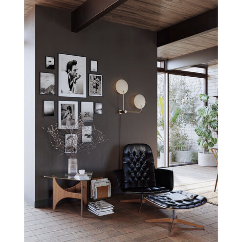 Leif 2 Light 24 inch Patina Brass/Soft Sand Plug-in Sconce Wall Light