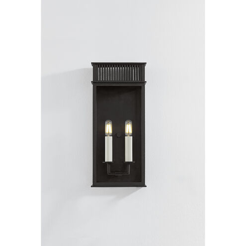 Gridley 2 Light 7.75 inch Textured Black Wall Sconce Wall Light