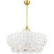 Jacik 8 Light 36 inch Vintage Gold Leaf Chandelier Ceiling Light