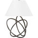 Miles 25 inch 75.00 watt French Iron Table Lamp Portable Light