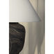 Pecola 24.25 inch 15.00 watt Patina Brass/Ceramic Windswept Ash Table Lamp Portable Light