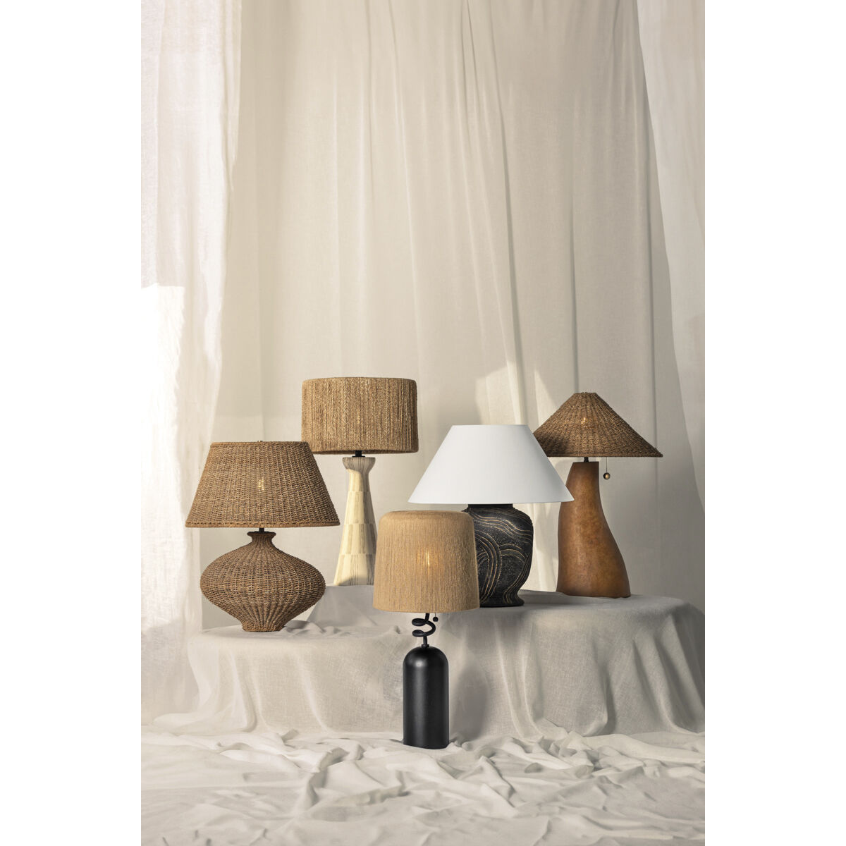 Seyla 29 inch 15.00 watt Patina Brass/Ceramic Ancient Terracotta Table Lamp Portable Light