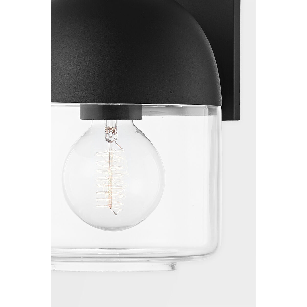 Zephyr 1 Light 11 inch Textured Black Outdoor Wall Sconce