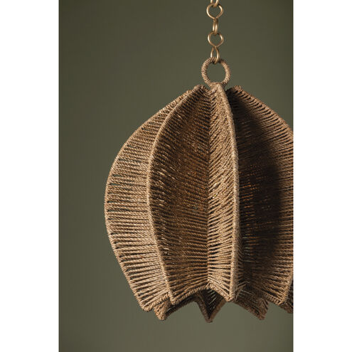 Valatie 1 Light 16.5 inch Vintage Gold Leaf Pendant Ceiling Light