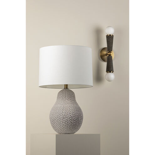 Dax 2 Light 5 inch Patina Brass Wall Sconce Wall Light